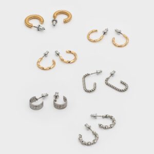 Amelia 6-Piece Hoop Earrings Set